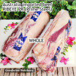 Beef Ribeye AUSTRALIA PR STEER (prime young cattle) frozen aged by producer brand AMH whole cut +/- 4.5kg price/kg (Scotch-Fillet / Cube-Roll)
